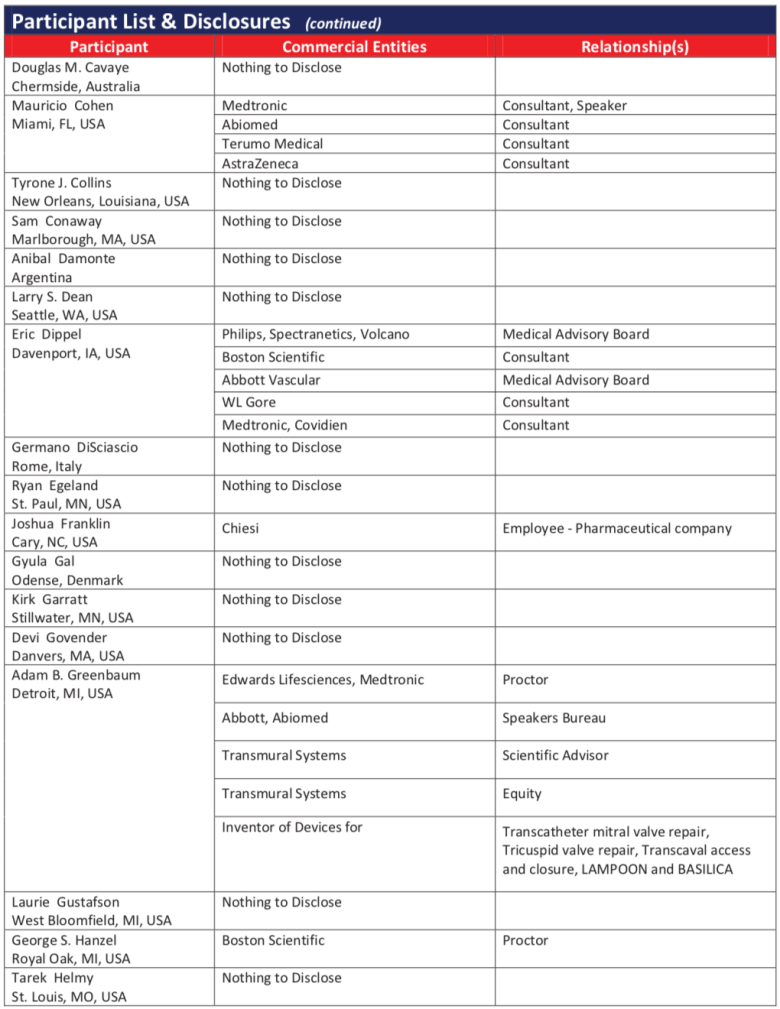 Faculty Disclosures 2 - Patagonia